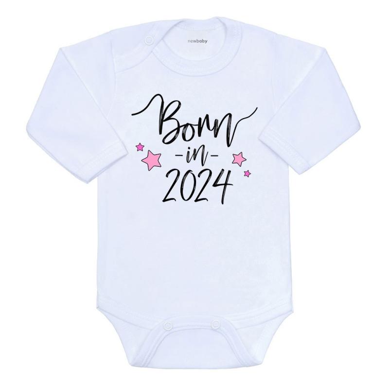 Body s potlačou New Baby Born in 2024 / 56 (0-3m)