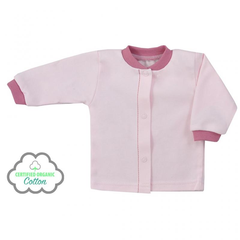 Dojčenský kabátik z organickej bavlny Koala Lesný Priateľ ružový / 74 (6-9m)