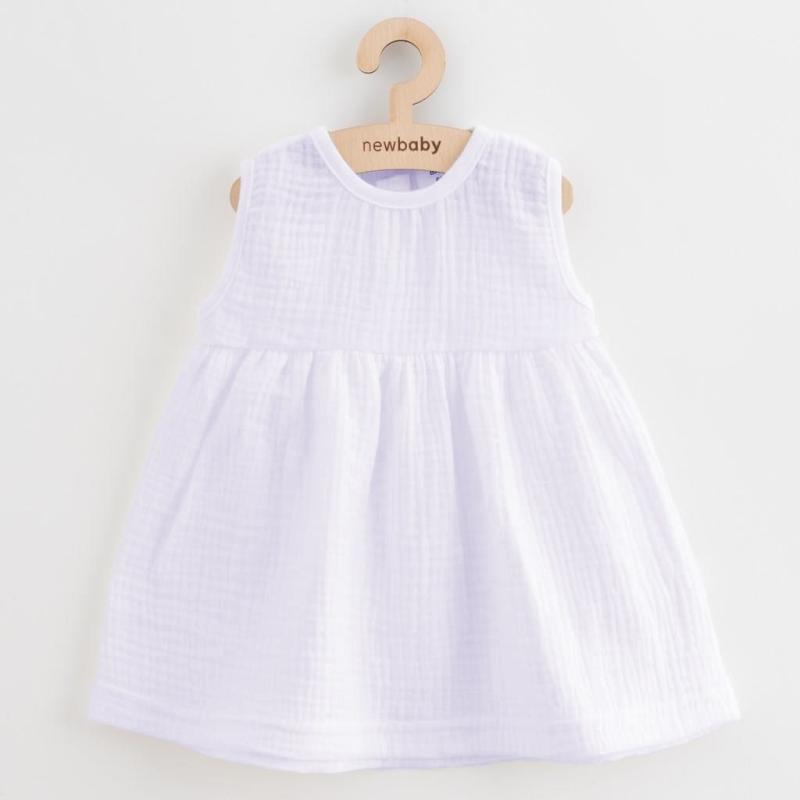 Dojčenské mušelínové šaty New Baby Elizabeth / 86 (12-18m)