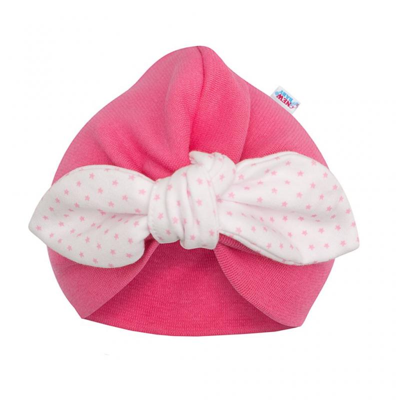Dievčenská čiapočka turban New Baby For Girls dots / 86 (12-18m)