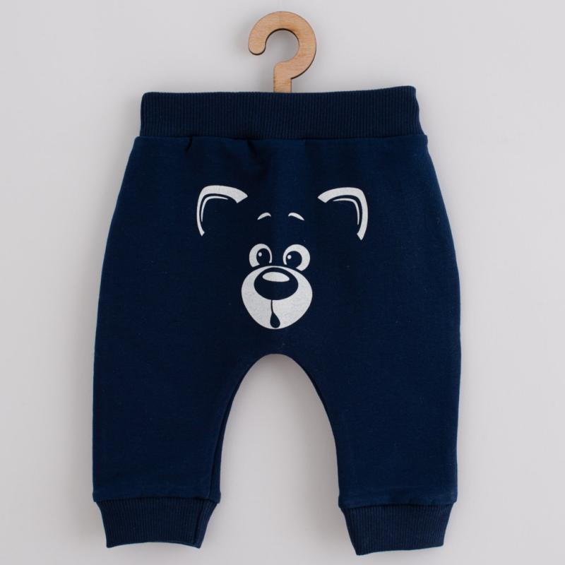 Dojčenské tepláčky a mikinka New Baby Animals Bear modrá / 74 (6-9m)