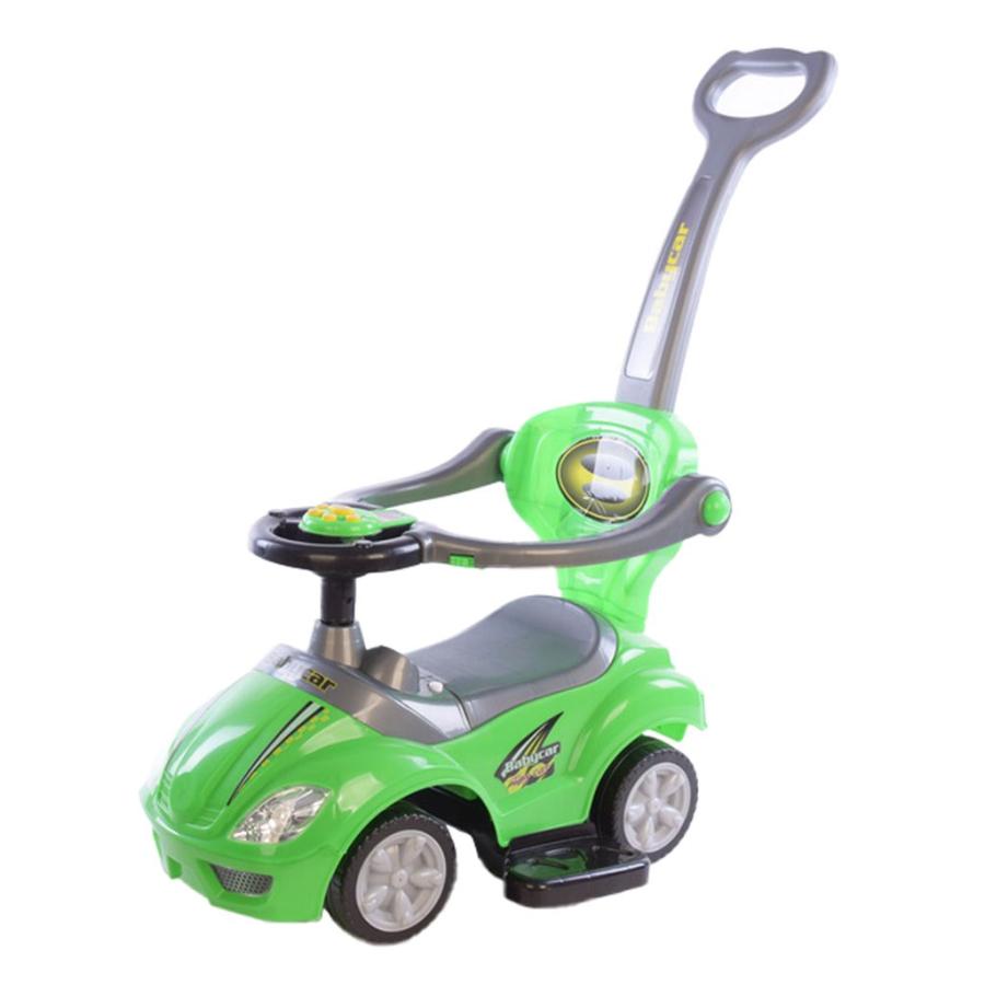 Detské odrážadlo s vodiacou tyčou 3v1 Baby Mix Mega Car zelené