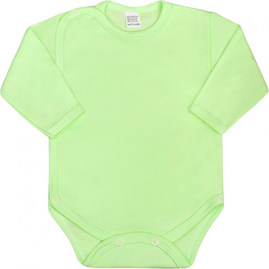 Dojčenské body celorozopínacie New Baby Classic zelené / 50
