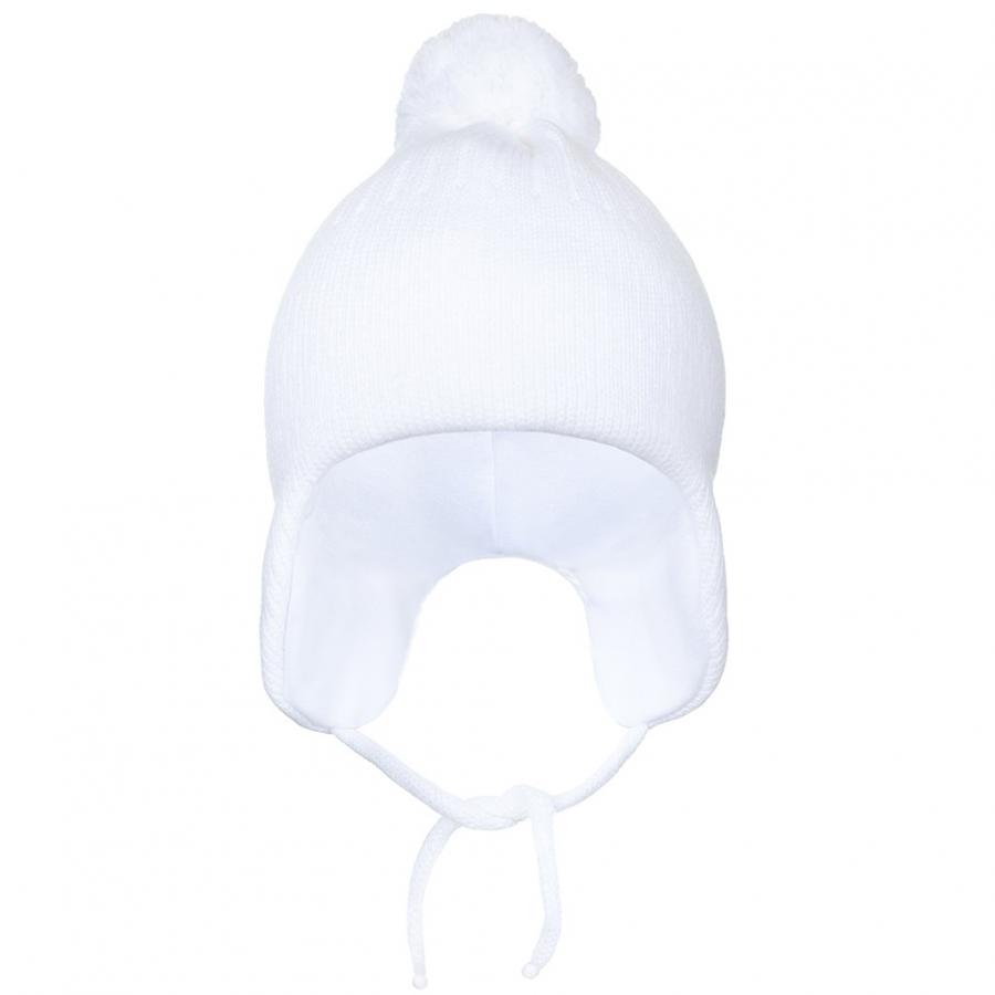 Zimná detská čiapočka New Baby biela / 98 (2-3 r)