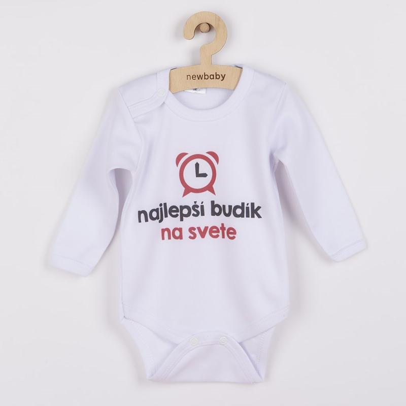 Body s potlačou New Baby najlepší budík na svete - darčekové balenie / 80 (9-12m)