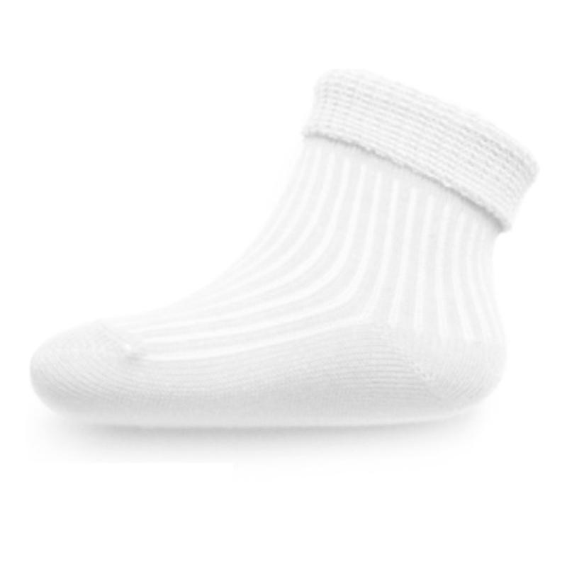 Dojčenské pruhované ponožky New Baby biele / 56 (0-3m)