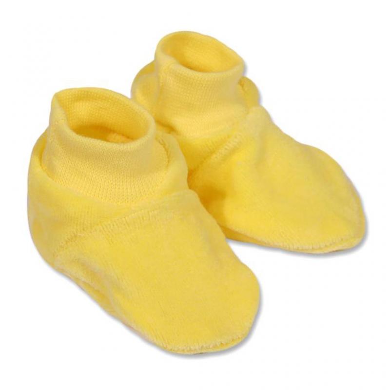 Detské papučky New Baby žlté / 62 (3-6m)