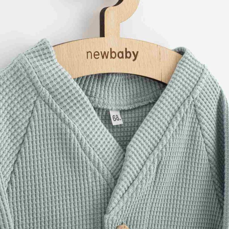 Dojčenský kabátik na gombíky New Baby Luxury clothing Oliver sivý / 74 (6-9m)