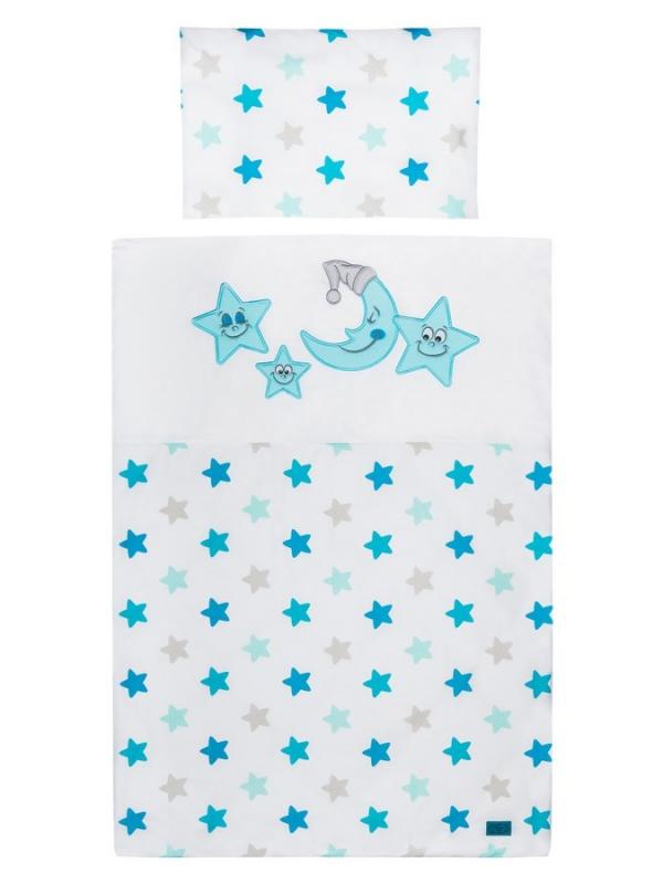 6-dielne posteľné obliečky Belisima Veselé Hviezdičky 100/135 modré