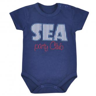 Dojčenské letné body Koala Sea Party červené / 62 (3-6m)