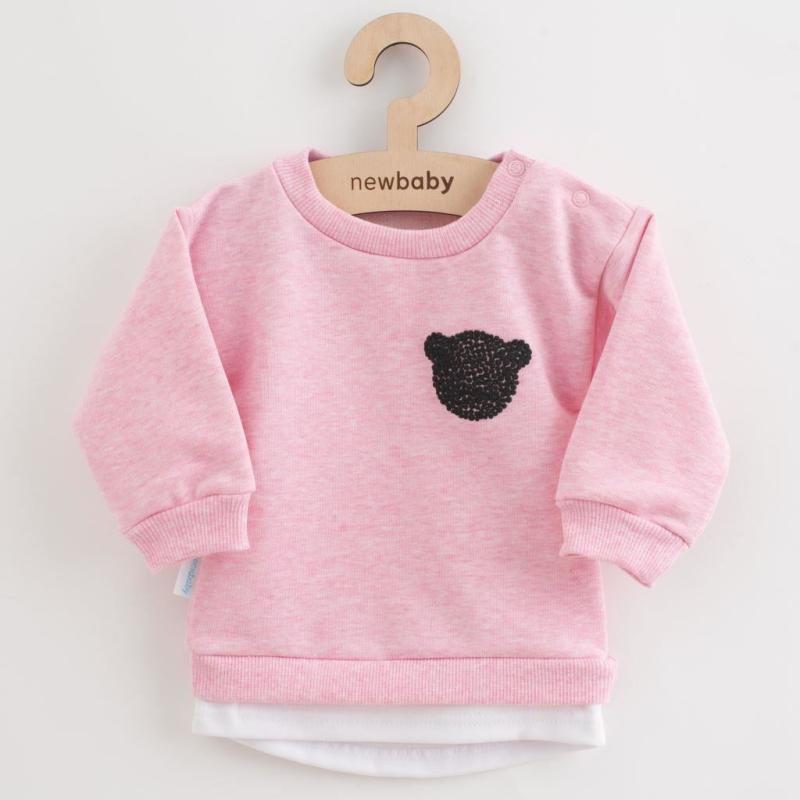 Dojčenská súprava tričko a tepláčky New Baby Brave Bear ABS ružová / 74 (6-9m)
