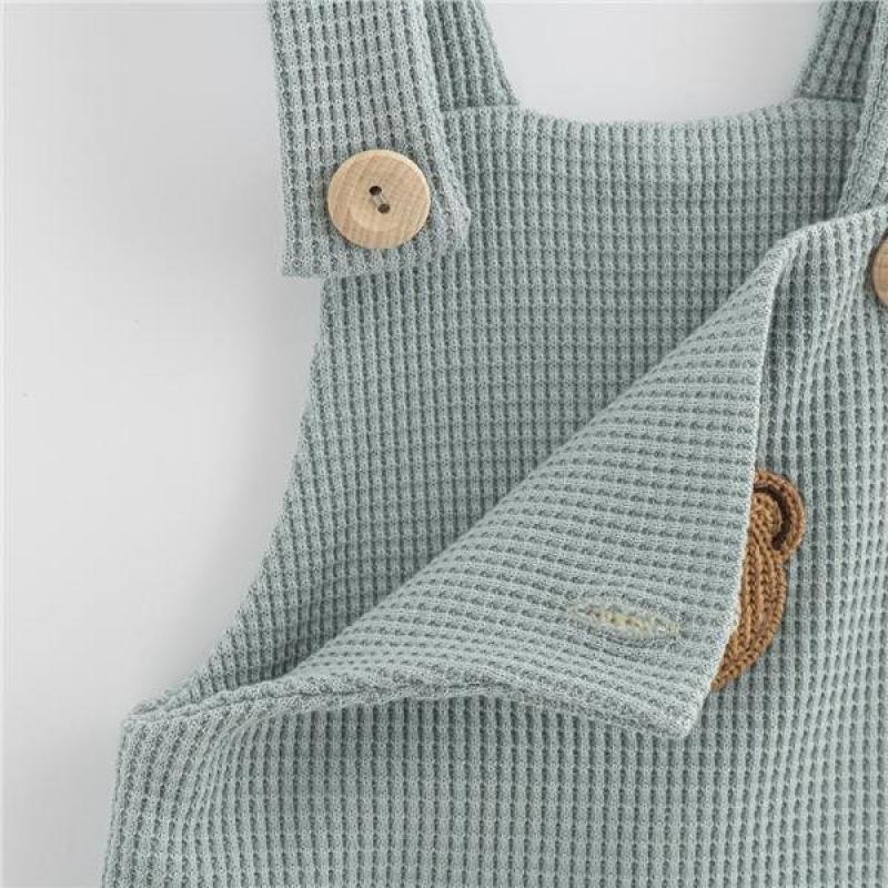 Dojčenské zahradníčky New Baby Luxury clothing Oliver sivé / 80 (9-12m)