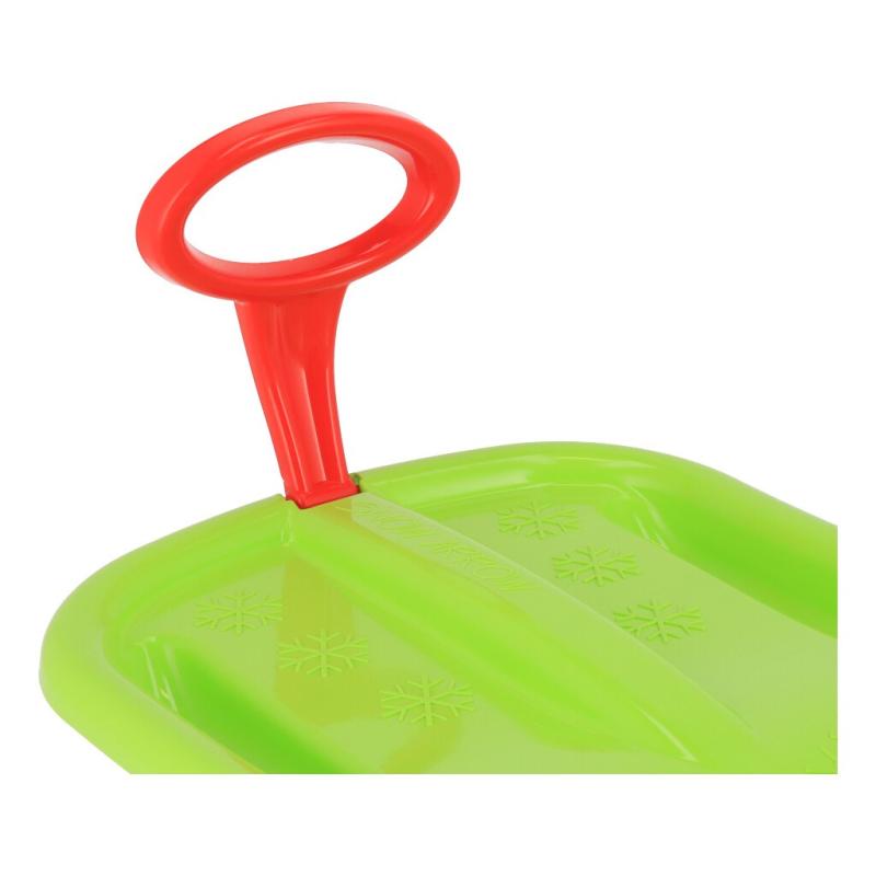 Sánkovací klzák s pohyblivou rukoväťou Baby Mix SNOW ARROW 74 cm zelený