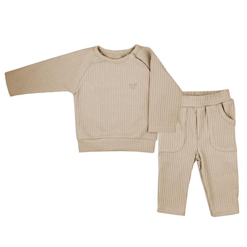 Dojčenské tričko s dlhým rukávom a tepláčky Koala Bello beige / 80 (9-12m)
