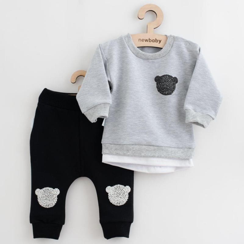 Dojčenská súprava tričko a tepláčky New Baby Brave Bear ABS sivá / 86 (12-18m)