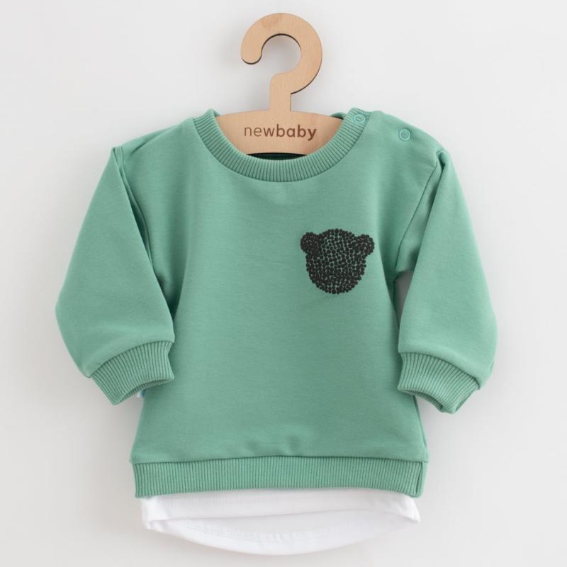 Dojčenská súprava tričko a tepláčky New Baby Brave Bear ABS zelená / 56 (0-3m)