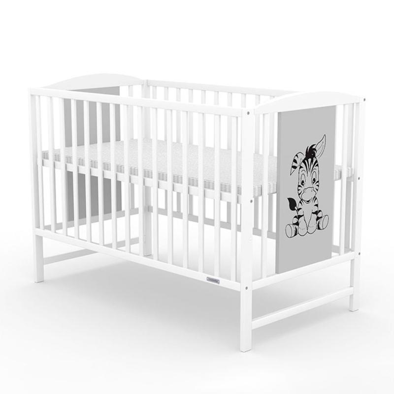 Detská postieľka New Baby POLLY Zebra biela