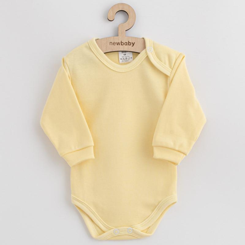 Dojčenské bavlnené body New Baby žltá / 62 (3-6m)