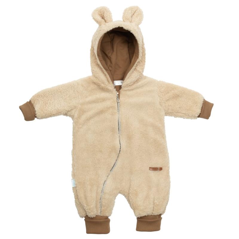 Luxusný detský zimný overal New Baby Teddy bear béžový / 62 (3-6m)
