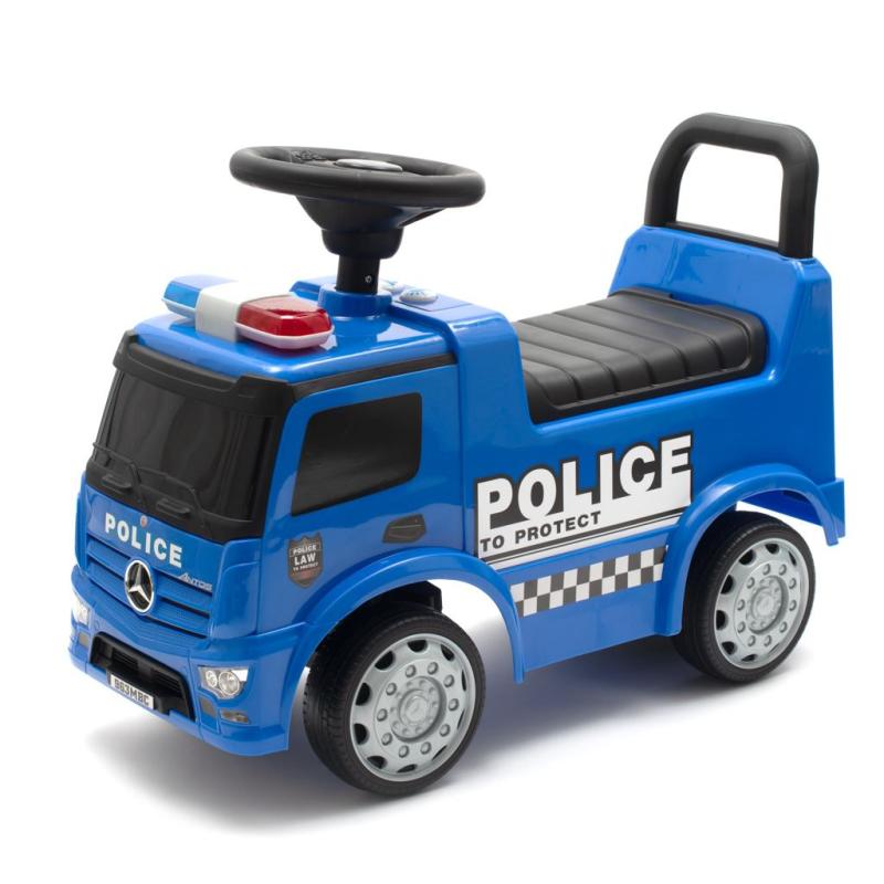 Detské odrážadlo so zvukom Mercedes Baby Mix POLICE modré