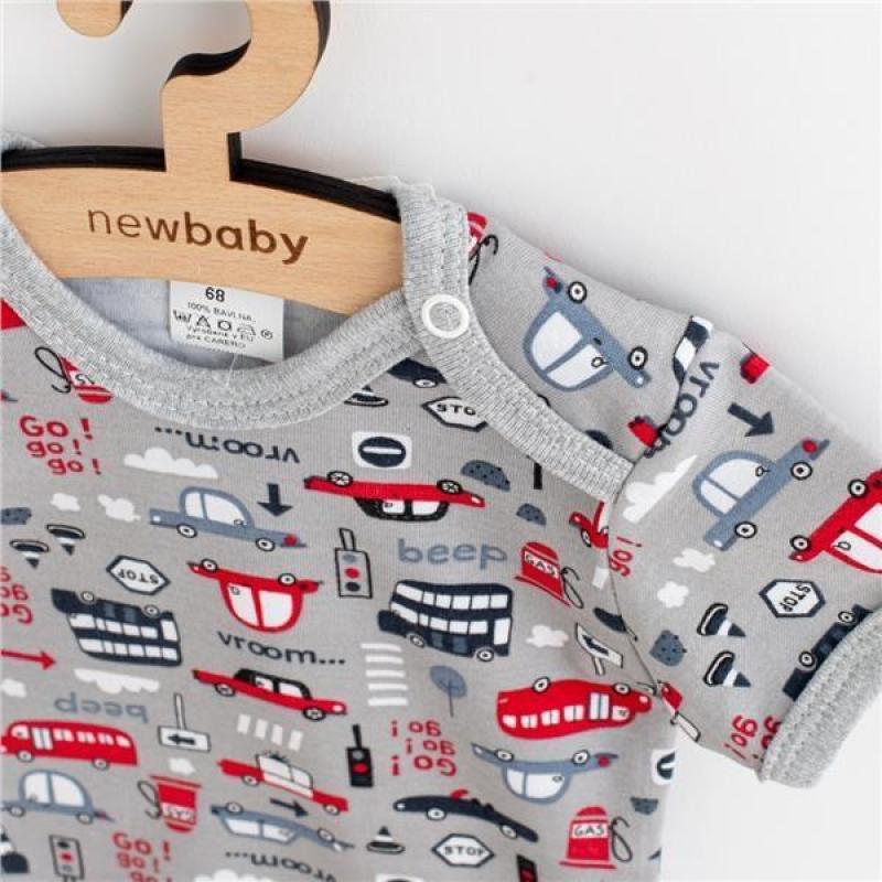 Dojčenské bavlnené tričko s krátkym rukávom New Baby Go!go!go! / 62 (3-6m)