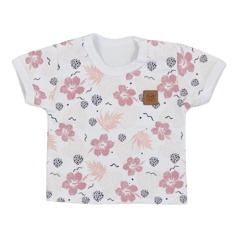 Dojčenské tričko s krátkym rukávom Koala Flowers / 74 (6-9m)