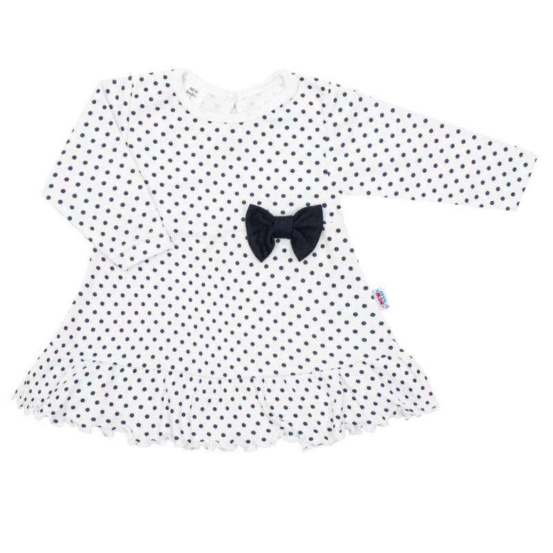 Dojčenské bavlnené šatôčky s čelenkou New Baby Teresa / 80 (9-12m)