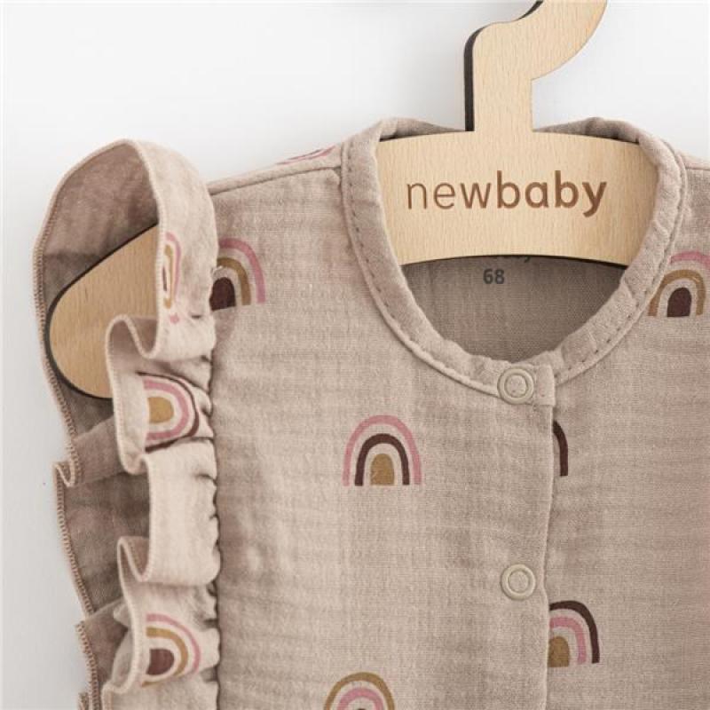 Letné dojčenské mušelínové šaty New Baby Rainbow / 62 (3-6m)