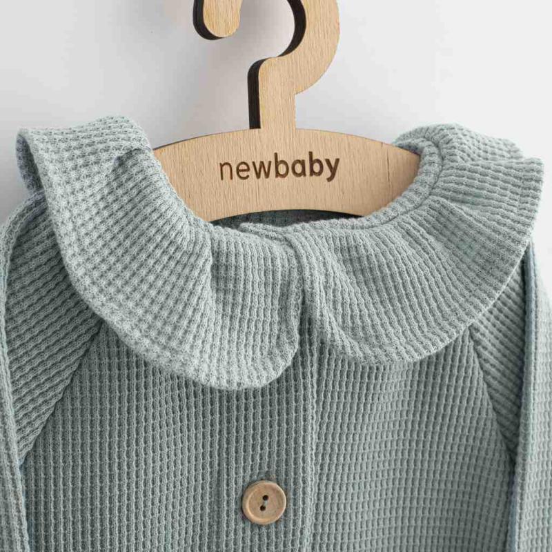 Dojčenský kabátik na gombíky New Baby Luxury clothing Laura sivý / 74 (6-9m)