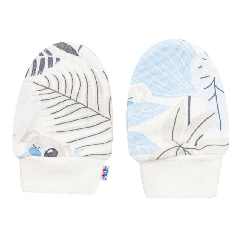 Dojčenský bavlnený set-capačky a rukavičky New Baby Lovely modrý / Univerzálna