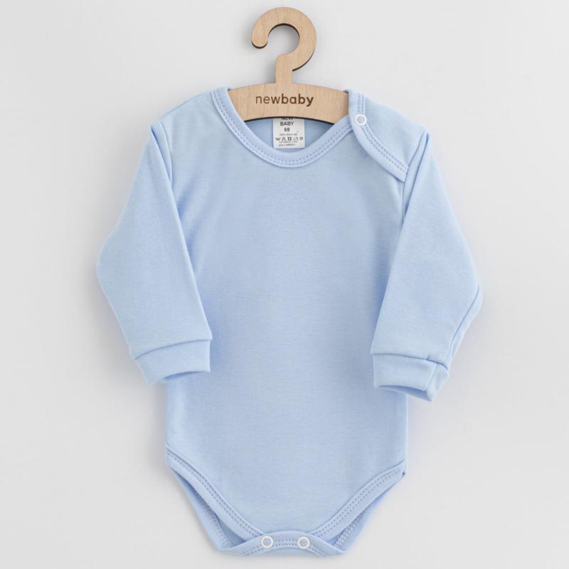 Dojčenské bavlnené body New Baby modrá / 56 (0-3m)