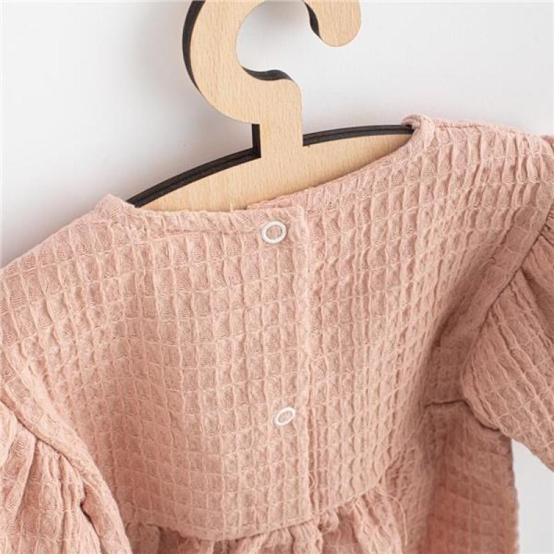 Dojčenské mušelínové šaty New Baby Comfort clothes ružová / 86 (12-18m)