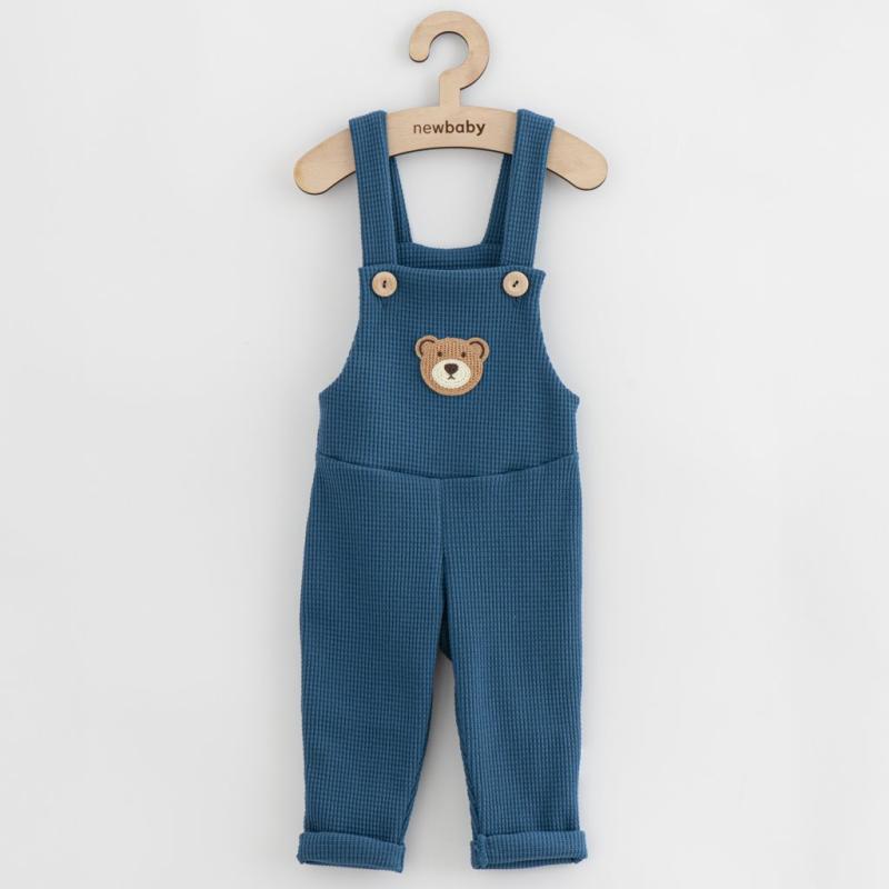 Dojčenské zahradníčky New Baby Luxury clothing Oliver modré / 74 (6-9m)