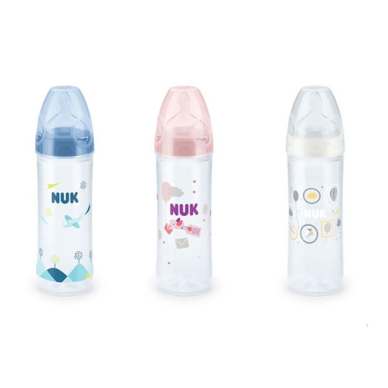 Dojčenská fľaša NUK LOVE 250 ml, 6-18 m modrá