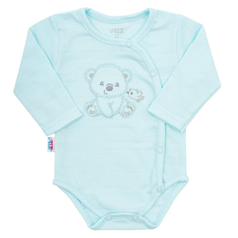 Dojčenská súprava do pôrodnice New Baby Sweet Bear modrá / 62 (3-6m)