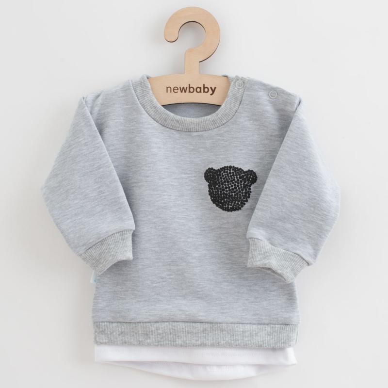Dojčenská súprava tričko a tepláčky New Baby Brave Bear ABS sivá / 56 (0-3m)