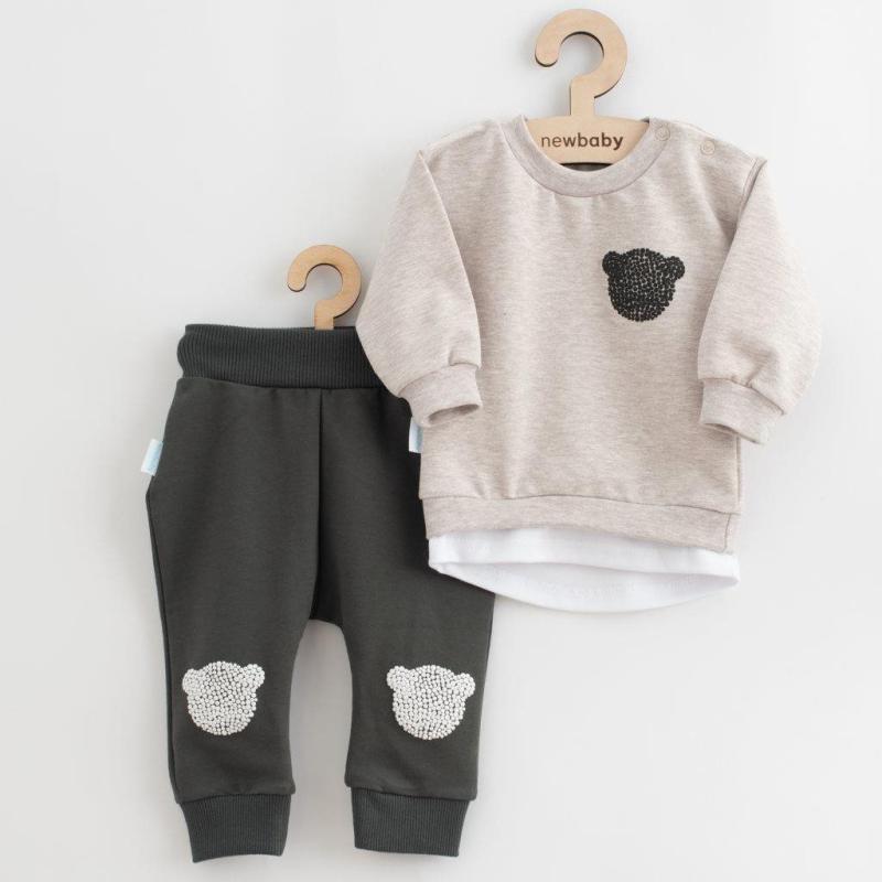 Dojčenská súprava tričko a tepláčky New Baby Brave Bear ABS béžová / 80 (9-12m)
