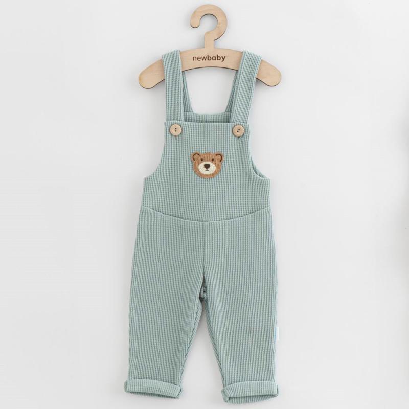 Dojčenské zahradníčky New Baby Luxury clothing Oliver zelené / 56 (0-3m)