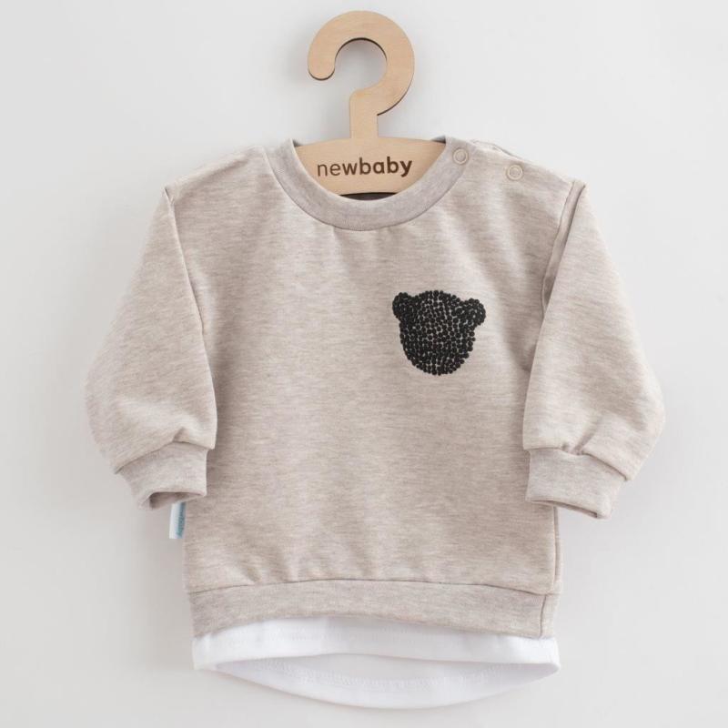Dojčenská súprava tričko a tepláčky New Baby Brave Bear ABS béžová / 68 (4-6m)