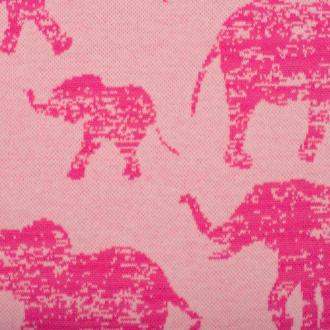 Dojčenský kabátik Baby Service Slony ružový / 68 (4-6m)