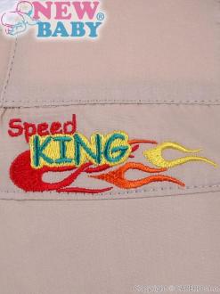 Letná detská čiapočka-šatka New Baby Speed King bežová / 116 (5-6 rokov)