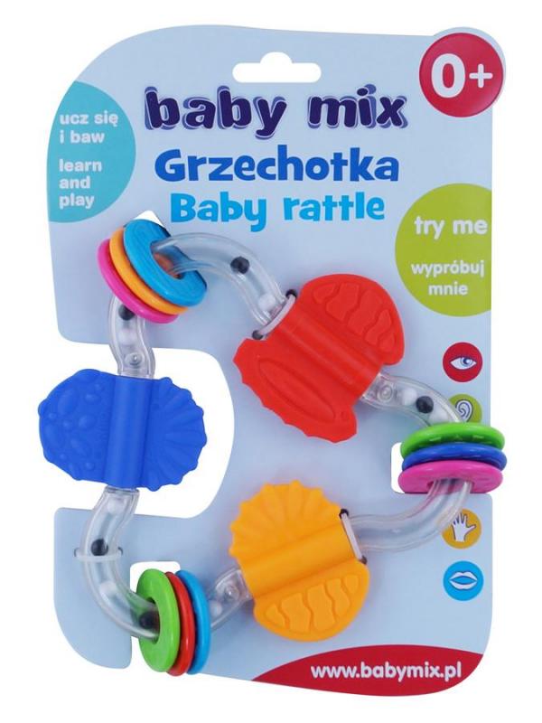 Detské hrkálka Baby Mix farebný trojuholník