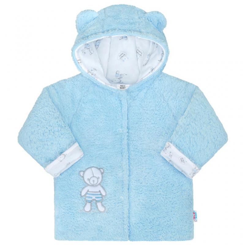 Zimný kabátik New Baby Nice Bear modrý / 68 (4-6m)