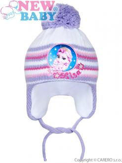 Zimná detská čiapočka New Baby Lisa fialová