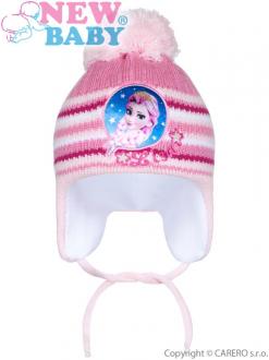 Zimná detská čiapočka New Baby Lisa bledo ružová